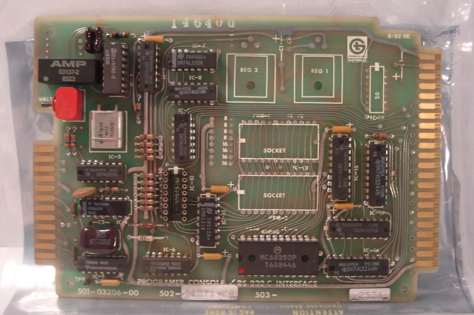 GIDDINGS AND LEWIS 501-03206-00 INTERFACE 502-02871-20