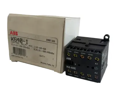 NEW ABB K640-1 CONTROL RELAY 110/40-60 K6-40E K6401