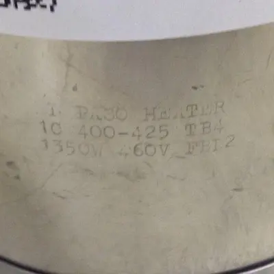 USED EL PASO HEATER 1C 400-425-TB4