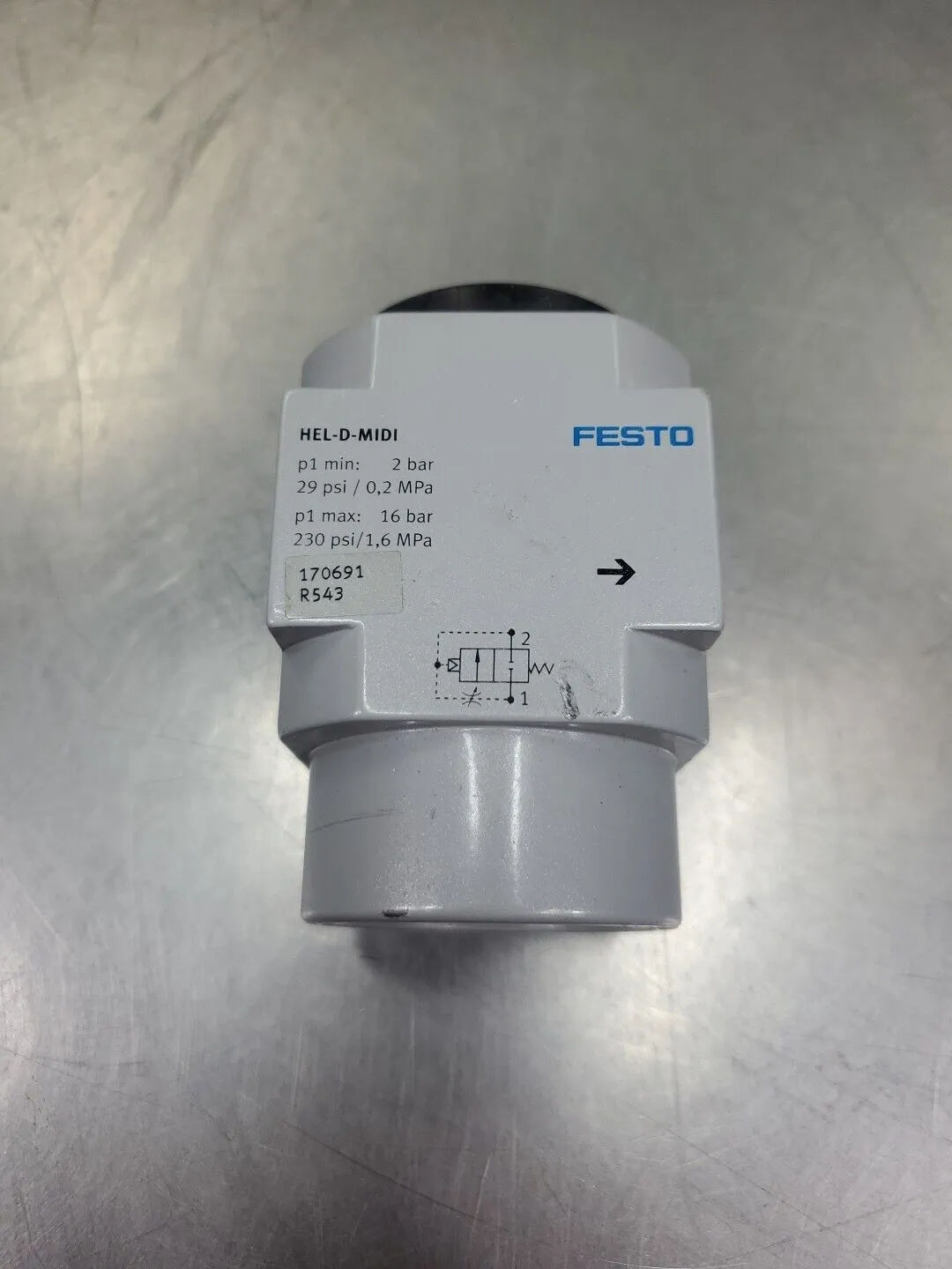 Used Festo HEL-D-MIDI (170691) Valves/Fittings | Palmetto Automation #1156597