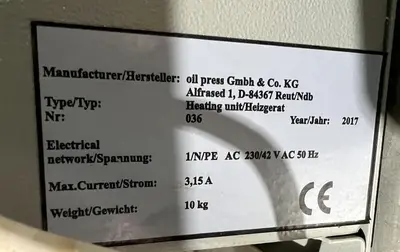 2017 GmbH & Co KK40/F Oilseed Expeller Presses | Perry Equipment (13)