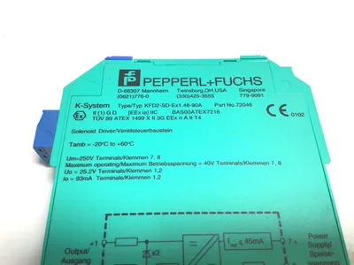 PEPPERL+ FUCHS KFD2-SD-Ex1.48-90A – 72046 Solenoid Driver