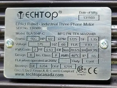 USED TECHTOP BLA.504F-C
