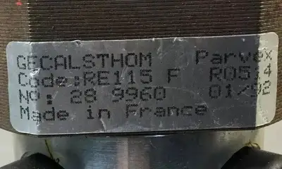 Gec Alsthom Parvex RE115 F R0514 Servo Motor Loc.1A