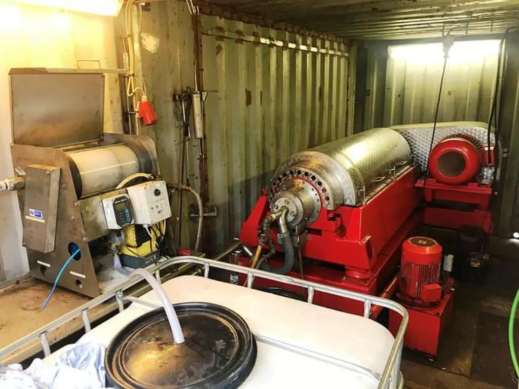 Hysep/DDS MD 43C (16x42) decanter centrifuge, 316SS.