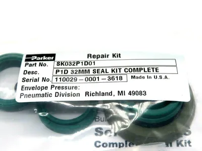 NEW SEALED PARKER SK032P1D01 P1D 32MM SEAL KIT COMPLETE