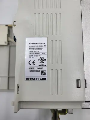 USED BERGER LAHR BERGER LAHR CPD1702F28S3 SERVO DRIVE / PR840.00 REV 1