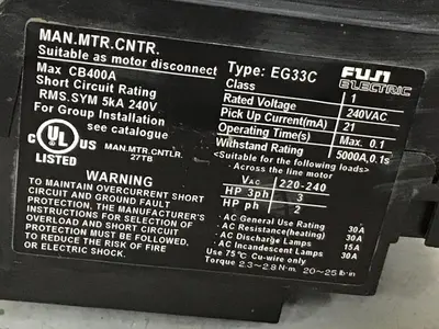 USED FUJI ELECTRIC EG33C EB3AEC-030B