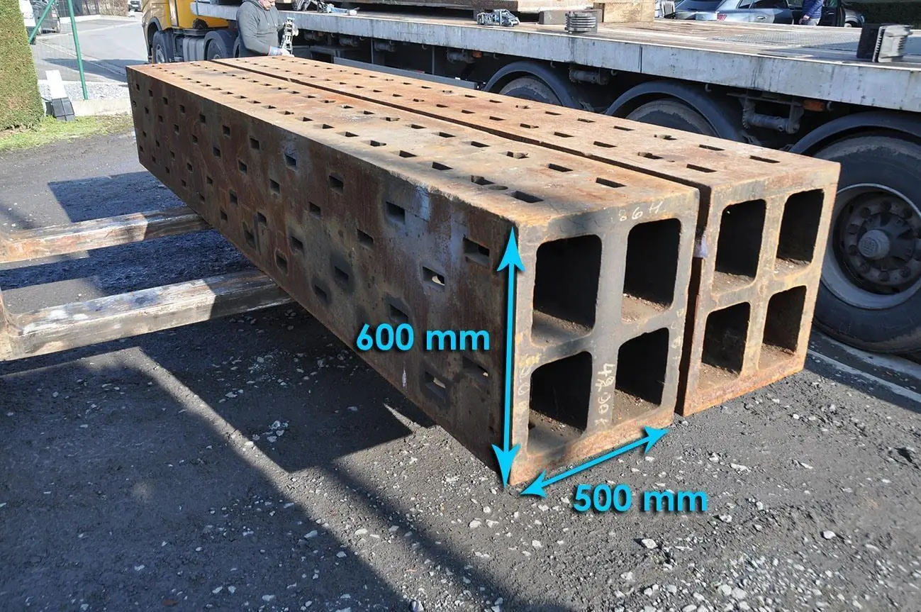 Clamping bloc 4500 x 600 x 500 mm