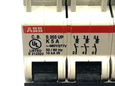 Used ABB Circuit Breaker 3-Pole 480Y/277VAC 50/60HZ 10kA Circuit Breakers Michigan US | Maverick Industrial Sales #1398844