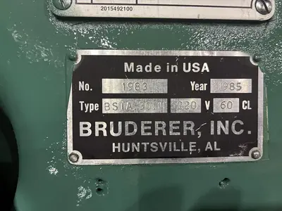 USED 1985 BRUDERER BSTA 30II