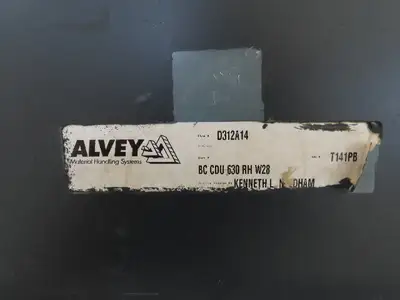 Alvey 28"x 17' Slider Bed 24" Belt Incline Conveyor Variable Speed Drive 460V