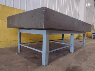 8' X 4' X 10" CHALLENGE PRECISION LAYOUT INSPECTION GRANITE TABLE: STOCK #23801