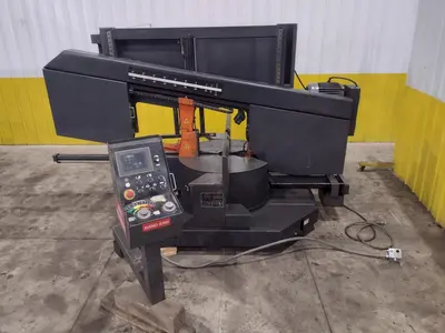 16" X 28" COSEN MODEL #SH-710LDM HORIZONTAL 60° MITERING BAND SAW: STOCK #23643