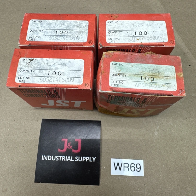 New | in-Stock JST (JAPAN SOLDERLESS TERMINALS) 1.25-M4 Cable & Wire Indiana US | J&J Industrial Supply #514583