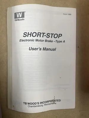 TB WOODS SS-4A-60 SHORT-STOP, 60 HP, 460 VOLT ELECTRIC BRAKE