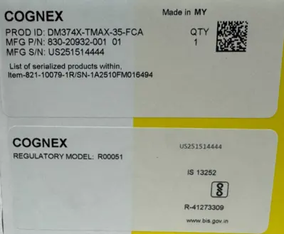 NEW COGNEX DM374X-TMAX-35-FCA DATAMAN BARCODE READER 830-20932-001 DM374X