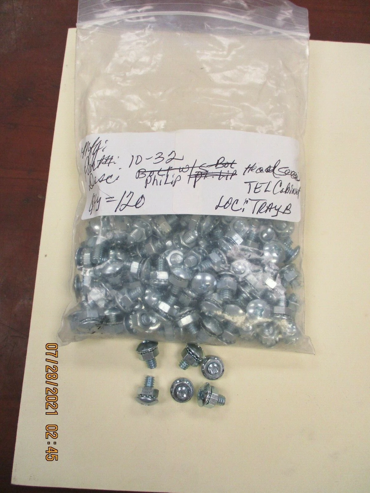 New 10-32 Phillip Head Screws approx. 1/2" (QTY 120)