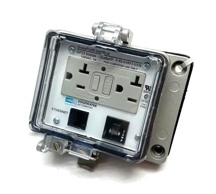 Used Grace Technologies GracePort Ethernet Duplex Interface Panel Outlet Electrical Fittings Michigan US | Maverick Industrial Sales #1391398