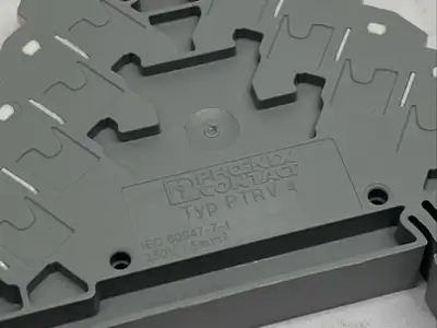 PTRV 4/GY,3270117 | Phoenix Contact PTRV 4/GY Marshalling Panel Terminal Block Gray 3270117 LOT OF 7 - Used