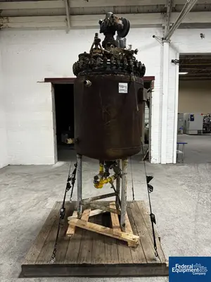 USED Pfaudler 200 Gal Pfaudler Glass Lined Reactor, 25/75#
