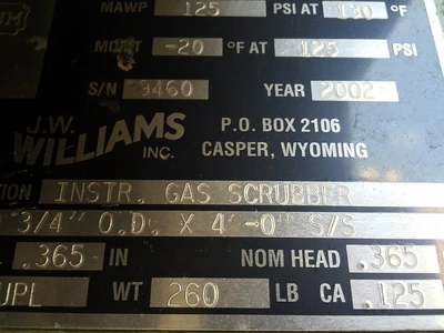 USED J.W. WILLIAMS 2002