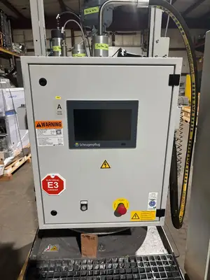 USED SCHEUGENPFLUG LIQUID MATERIAL MIXER & BARREL AGITATOR SYSTEM
