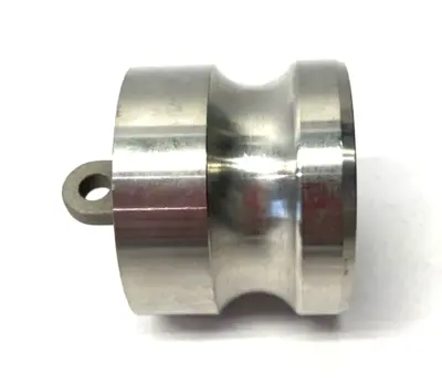 USED EVERT-TITE STAINLESS STEEL CAM AND GROOVE COUPLING DUST PLUG 250PSI