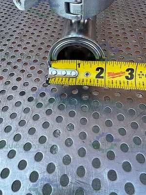 USED BS&B GR-C SAFETY HEAD 1 1/2" FITTING W/ 45 PSIG RUPTURE DISC, 1 1/2" TEE FITTING