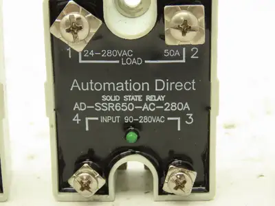 Automation Direct AD-SSR650-AC-280A Solid State Relay 50A 24-280VAC SCR Lot of 5