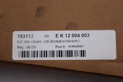 NEW GE FANUC GENERAL 4136J60-G1 POWER SUPPLY BOARD STOCK G212