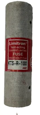 NEW LOT OF 5 BUSSMANN LIMITRON KTS-R-100 FUSES KTSR100
