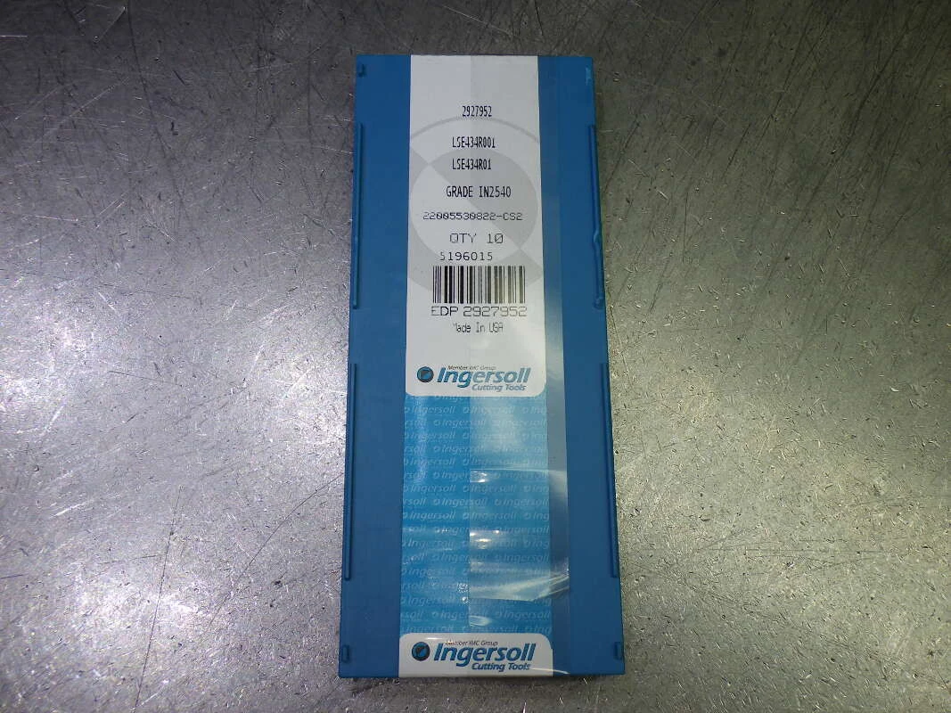 Ingersoll Carbide Milling Inserts QTY10 LSE434R001 IN2540 (LOC1701)