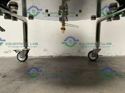 USED 2008 MILLIPORE QUIKSCALE 350 X 800 GL105002 CHROMATOGRAPHY COLUMN W/ BUBBLE TRAP 74 L