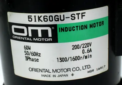 USED ORIENTAL MOTOR 5GU50KB