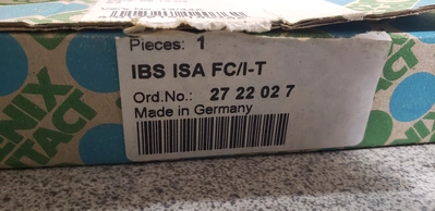 NEW PHOENIX CONTACT IBS-ISA-FC/I-T