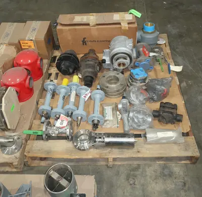 3 PALLETS OF ASSORTED VALVE REPLACEMENT PARTS