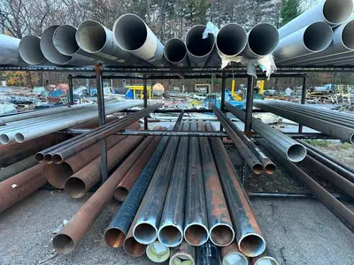 LARGE AMOUNT OF CAST, STAINLESS STEEL, ALUMINUM, GALVINIZED AND PVC PIPES