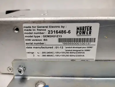 Used GE 2316486-6 Power Supplies US | Sporadic Surplus LLC #1084377