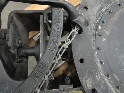 Multi-Fab 24" Flanged Butterfly Damper Valve Manual Chainwheel Operator