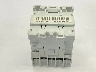 USED GE AUXILIARY MINI CONTROL RELAY 110/120V MBOAJ COIL