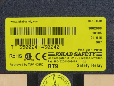 Used JOKAB SAFETY _UNKNOWN_ Industrial Controls | OCO Industrial #1736902