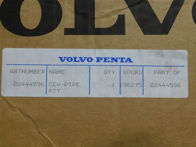 Volvo Penta 22444596 CCV-Pipe Kit New