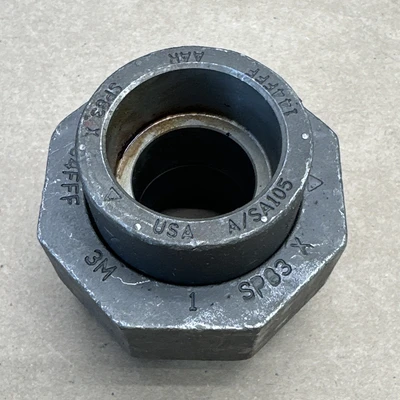 1" 3000 Socket Weld Union SA/A105 Forged Steel Fitting || (3) NOS - WARRANTY!