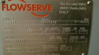 NEW FLOWSERVE 10HDX27B