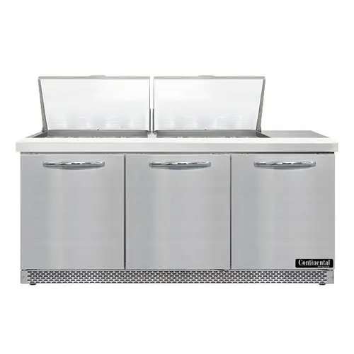 Continental SW72N24M-FB 72" Sandwich/salad Prep Table W/ Refrigerated Base, 115v