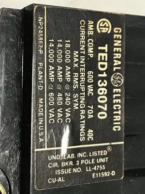 USED GE TED136070 / DISCONNECT