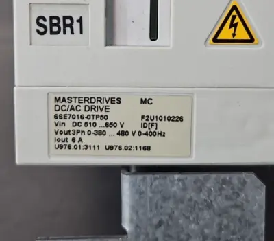 Siemens 6SE7016-0TP50-Z Z=G91+C23 AC/DC drive (BIN363)