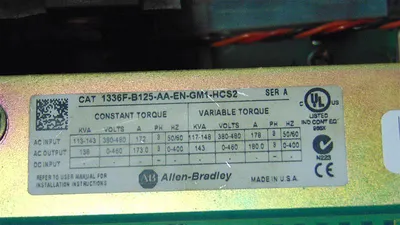 Allen Bradley 1336F-B125-AA-EN-GM1-HCS2 150HP Plus II Drive Used