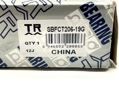 SBFCT206-19G | TR Bearing  Ductile Flange Bearing Unit - New Other
